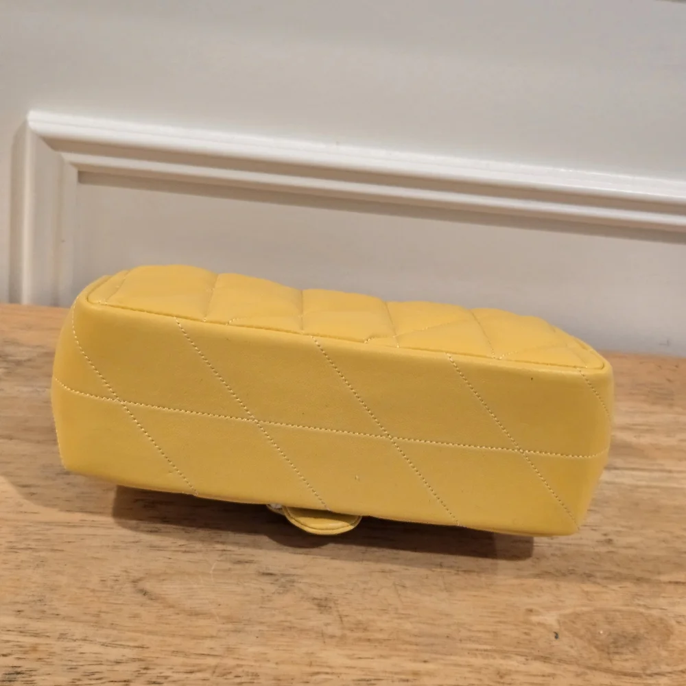 Yellow Coach Quilted Tabby 20 Chain Shoulder Bag - Picture 4 of 5